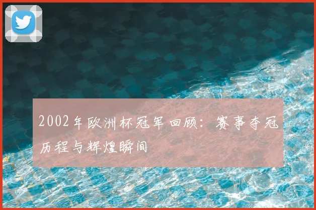 2002年欧洲杯冠军回顾：赛事夺冠历程与辉煌瞬间